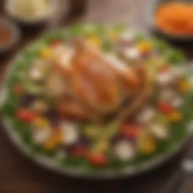Vibrant Chicken Salad Savory rotisserie chicken salad with vibrant vegetables