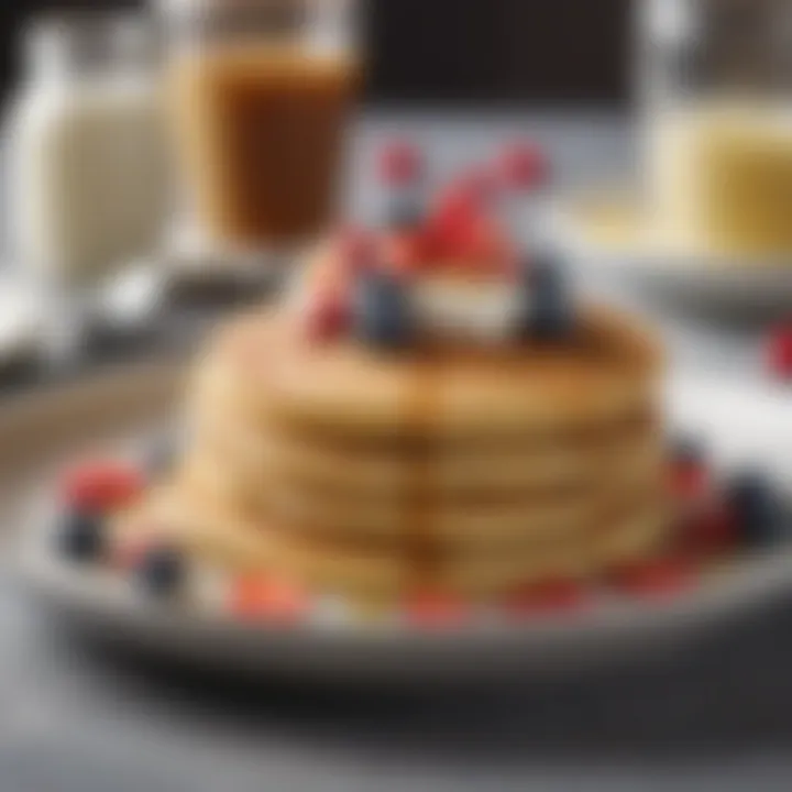Creative toppings enhancing the flavor of pancakes