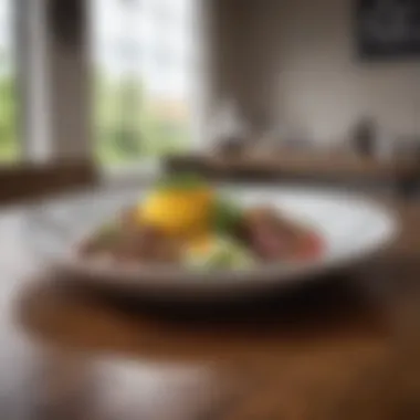 Contemporary Dining Trends in Norfolk A modern dining setting highlighting contemporary Norfolk food trends.
