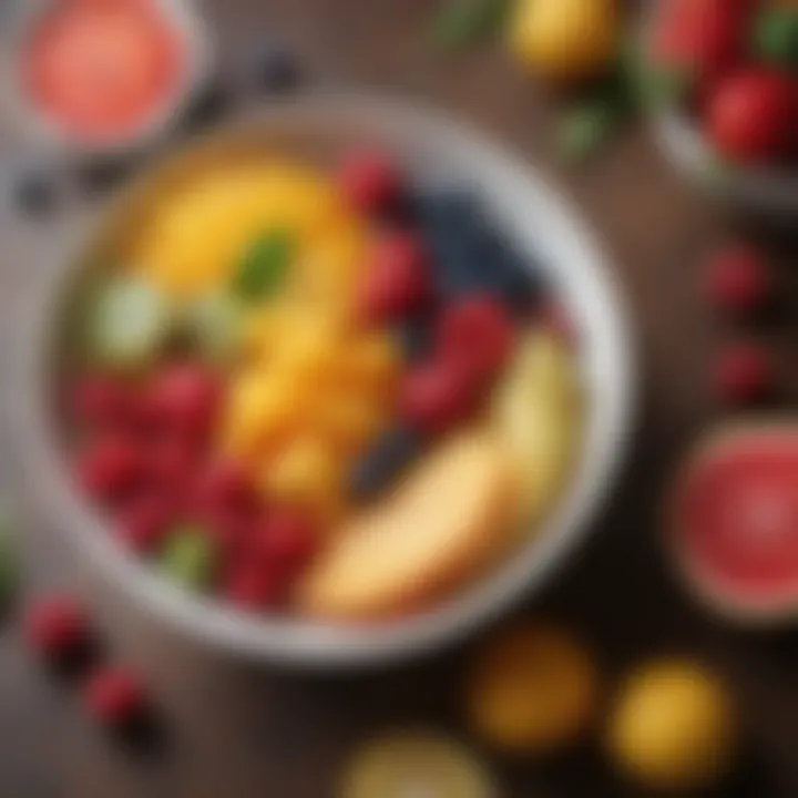 A colorful array of fresh fruits in a bowl