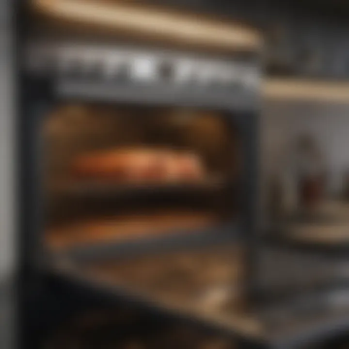 An oven with sparkling interiors demonstrating a deep clean