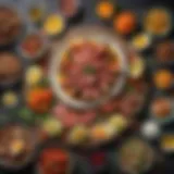 A vibrant spread of keto-friendly dishes