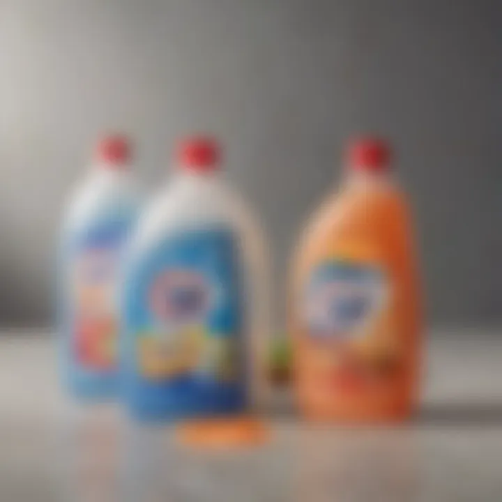 Different types of detergents suitable for microfiber cleaning