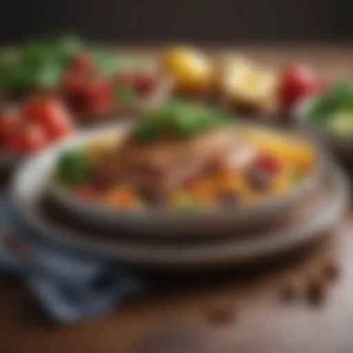 Healthy meal showcasing balanced nutrients for diabetics