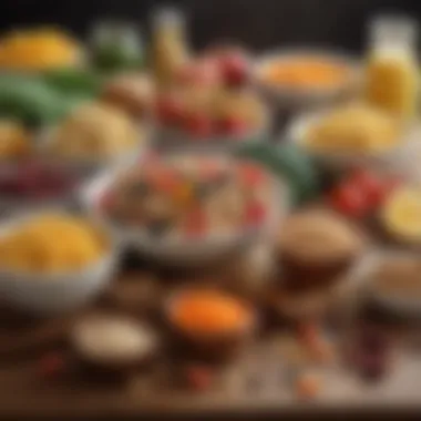 High-Fiber Foods for Digestive Health Variety of high-fiber foods on a table