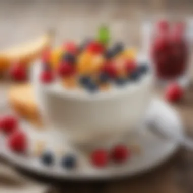 Benefits of Probiotics for Digestive Wellness A bowl of probiotic-rich yogurt with fruits