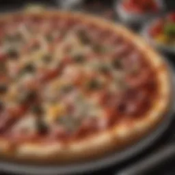 Delicious pizza showcasing a variety of toppings