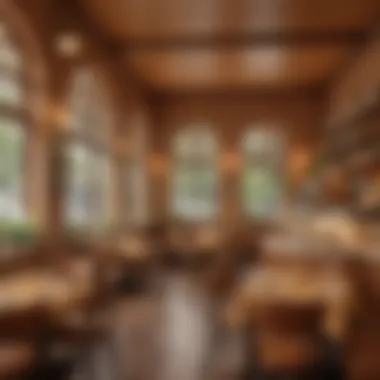 Charming Ambiance of a Dulce de Leche Restaurant A cozy dulce de leche restaurant interior