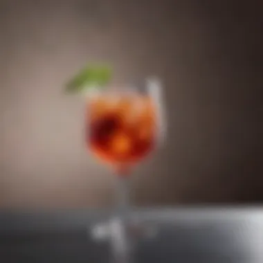 Elegant Refreshing Cocktail Glass An elegant cocktail glass filled with a refreshing drink