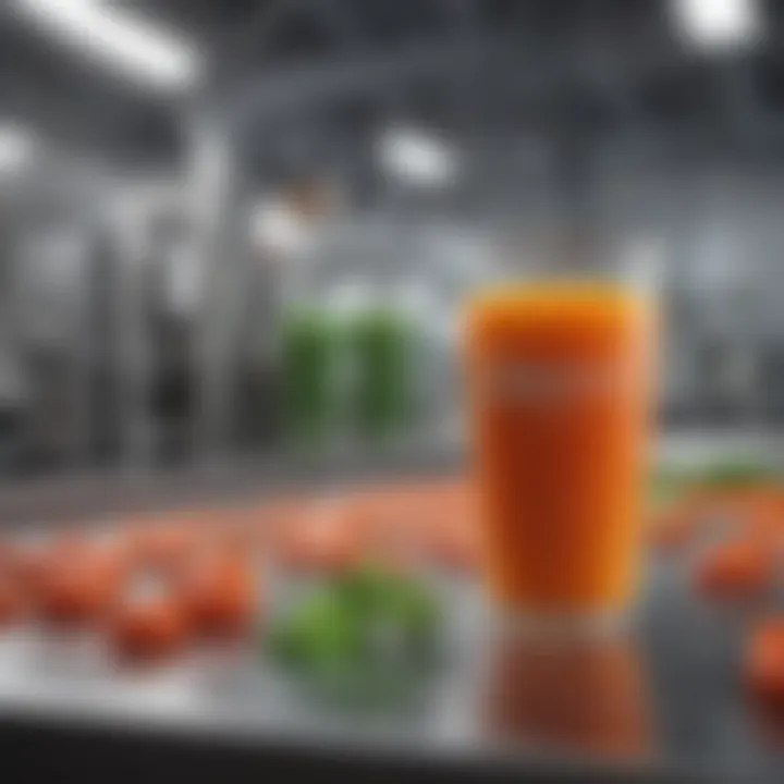 Illustration of eco-friendly manufacturing process