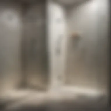 Transformation of Shower Doors Before and after cleaning shower doors