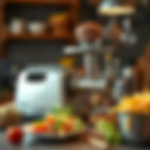 A high-quality electric meat grinder showcasing its sleek design and robust features