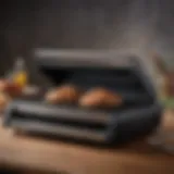 Elegant electric grill showcasing modern design and features