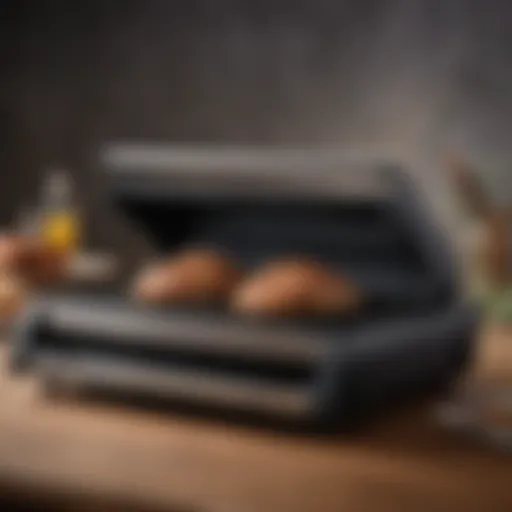 Elegant electric grill showcasing modern design and features