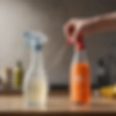 User-friendly cleaning spray bottle with ergonomic grip