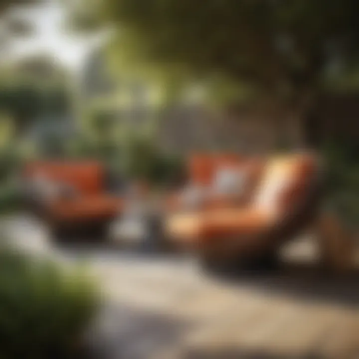 Variety of nest patio furniture styles showcasing diverse materials