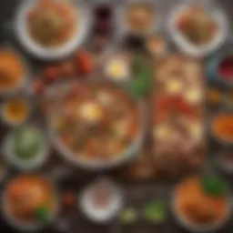 A vibrant layout of a three-day meal plan highlighting nutritious foods