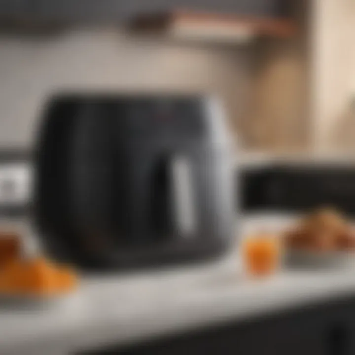 User-friendly control panel of an air fryer