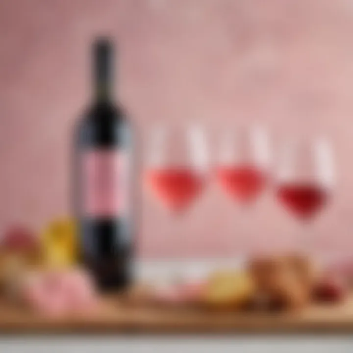 A delightful spread of food pairings with Aldi Pink Moscato