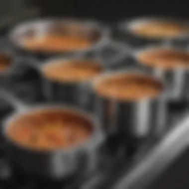 Premium Materials and Craftsmanship: Cuisinart Pots Close-up of Cuisinart pots showcasing their premium materials and craftsmanship