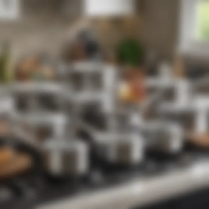 Elegant Cuisinart stainless steel cookware set showcasing durability and design