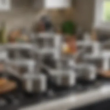 Elegance and Durability: Cuisinart Stainless Steel Cookware Elegant Cuisinart stainless steel cookware set showcasing durability and design