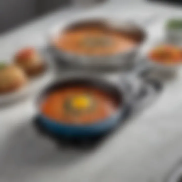 Non-stick Cuisinart frying pans in vibrant colors highlighting their versatility