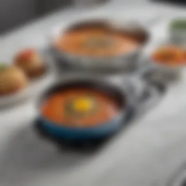 Versatile Non-Stick Cuisinart Frying Pans Non-stick Cuisinart frying pans in vibrant colors highlighting their versatility