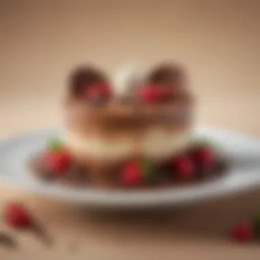 Creative garnishes adding flair to the final aquafaba mousse dish