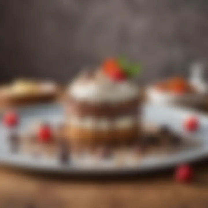 An array of ingredients highlighting aquafaba's versatility in vegan desserts