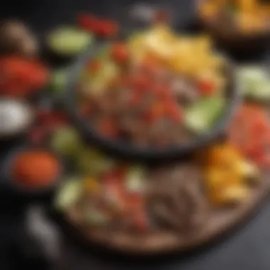 Fresh Ingredients for Authentic Fajitas Colorful array of fresh ingredients for fajitas