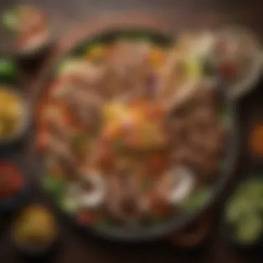 Regional Variations of Fajitas Different regional variations of fajitas served on a platter