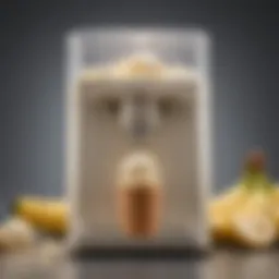Close-up of a banana ice cream maker showcasing its sleek design
