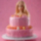 Elegant Barbie cake design showcasing intricate details and vibrant colors