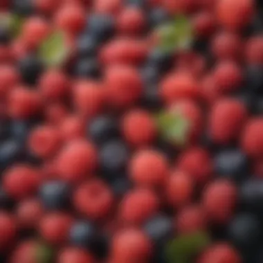 Fresh Berries for Berry Jus A vibrant assortment of fresh berries ready for juicing