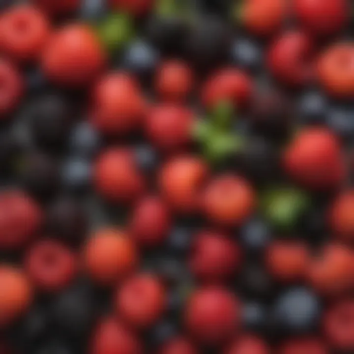 An array of berry varieties showcasing their unique colors and textures