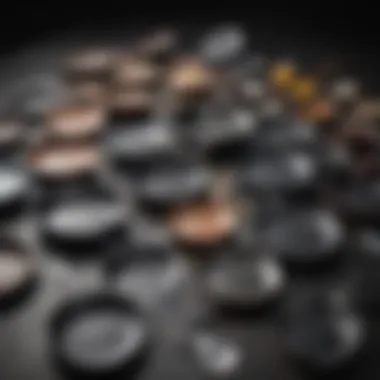 Diverse Materials of Non-Scratch Frying Pans A selection of high-quality non-scratch frying pans showcasing diverse materials.