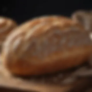 Sourdough bread with a unique scoring pattern