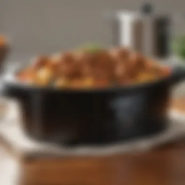 A Flavorful Dish Prepared Using the Big Lots Slow Cooker Delicious Meal Cooked in the Slow Cooker