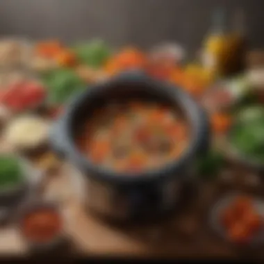 An Array of Fresh Ingredients for Slow Cooking Adventures Variety of Ingredients Ready for Slow Cooking