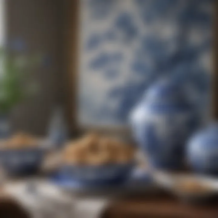 Historical depiction of Blue Willow china's origins