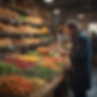 Local Sourcing: The Key to Affordable Food Ventures A bustling marketplace emphasizing local food sourcing