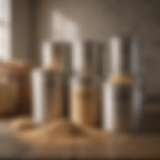 Different types of bulk flour containers