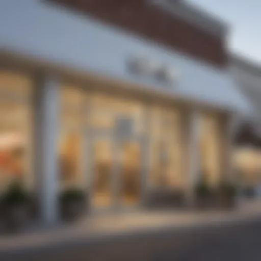 Exterior view of the Corelle Outlet Store in Ohio showcasing its inviting entrance