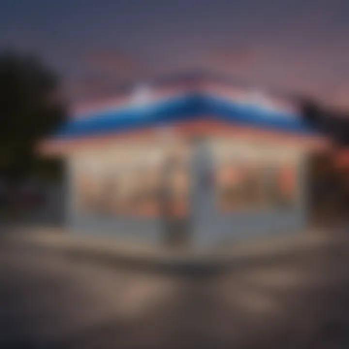 A vintage Dairy Queen storefront showcasing the brand's iconic design