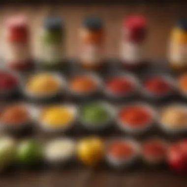 A visual representation of the origins of Applebee's sauces through ingredients.