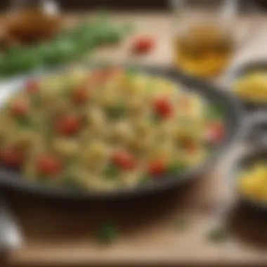 Herb Infusion: A Refreshing Pasta Salad A refreshing pasta salad with a tangy vinaigrette and fresh herbs