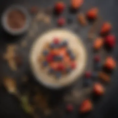Ingredients Packed with Nutrition for Overnight Oats Nutrient-rich ingredients for drinkable overnight oats laid out on a table