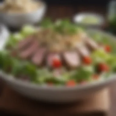 Fresh Tuna Salad Delight Healthy tuna salad topped with fresh herbs