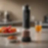 Electric pepper grinder with sleek design